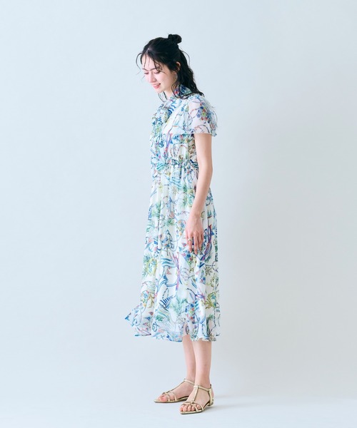 Audie a Muses(オーディアミューズ)の「マリンPTリボンタイワンピース(ワンピース・レディース・ネイビー/オフホワイト・42/40/38)」の17枚目の写真