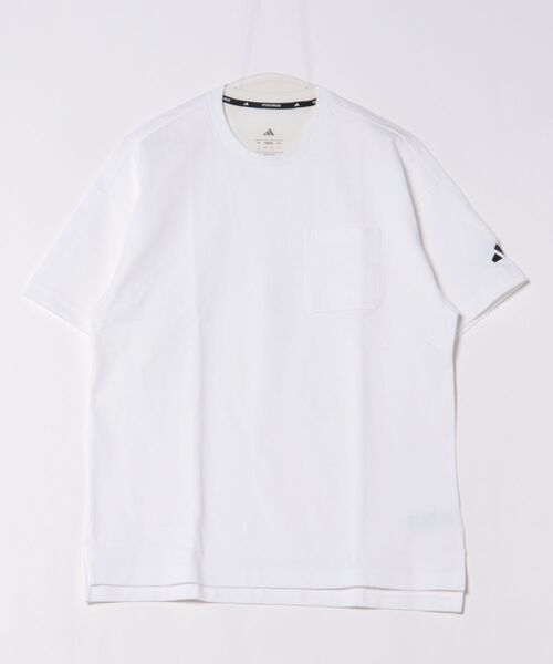 adidas(アディダス)の「《adidas》M POCKET Tシャツ(Tシャツ/カットソー・メンズ・ブラック/ホワイト・2XL/L/M/S/XL)」の1枚目の写真