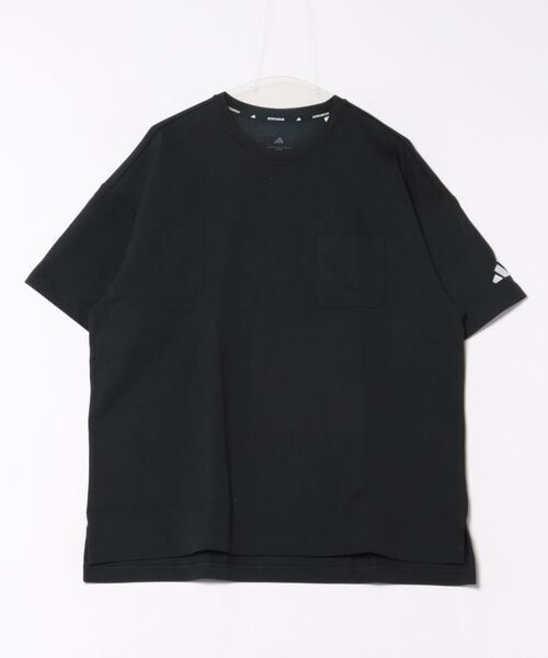 adidas(アディダス)の「《adidas》M POCKET Tシャツ(Tシャツ/カットソー・メンズ・ブラック/ホワイト・2XL/L/M/S/XL)」の2枚目の写真