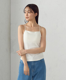 COMME CA ISM（コムサイズム）の「カップ付きダブルストラップ　キャミソール（キャミソール）」