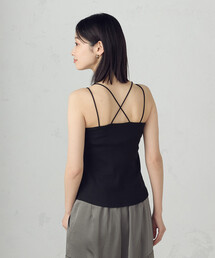 COMME CA ISM | カップ付きダブルストラップ　キャミソール(キャミソール)