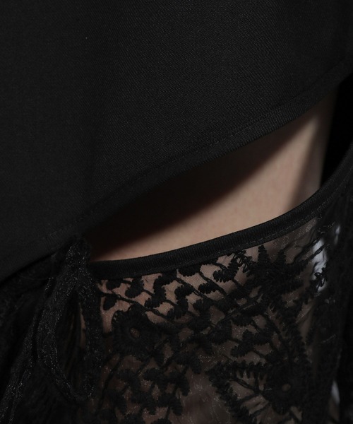 HARE(ハレ)の「レースカットアウトパンツ(HARE)(その他パンツ・レディース・ブルー/ブラック・FREE)」の13枚目の写真