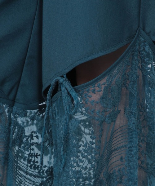 HARE(ハレ)の「レースカットアウトパンツ(HARE)(その他パンツ・レディース・ブルー/ブラック・FREE)」の14枚目の写真