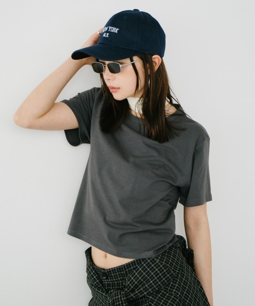 HANNE(アン)の「【Mikako collaboration】ミニハートエンブロイダリーTEE(Tシャツ/カットソー・レディース・グレー系1/ホワイト系1/ホワイト系2/グレー系2・SMALL/MEDIUM)」の16枚目の写真