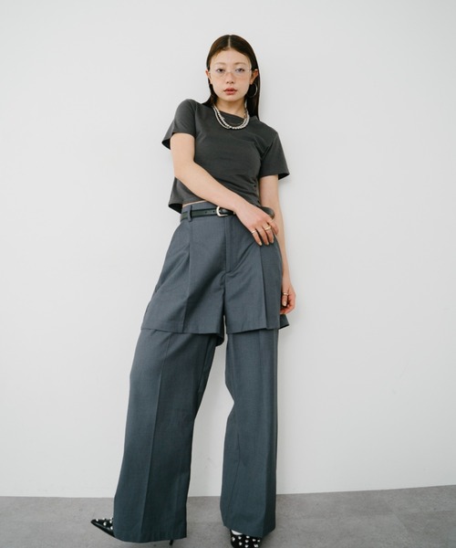 HANNE(アン)の「【Mikako collaboration】ミニハートエンブロイダリーTEE(Tシャツ/カットソー・レディース・グレー系1/ホワイト系1/ホワイト系2/グレー系2・SMALL/MEDIUM)」の17枚目の写真