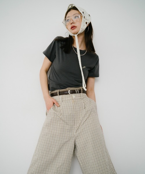 HANNE(アン)の「【Mikako collaboration】ミニハートエンブロイダリーTEE(Tシャツ/カットソー・レディース・グレー系1/ホワイト系1/ホワイト系2/グレー系2・SMALL/MEDIUM)」の9枚目の写真