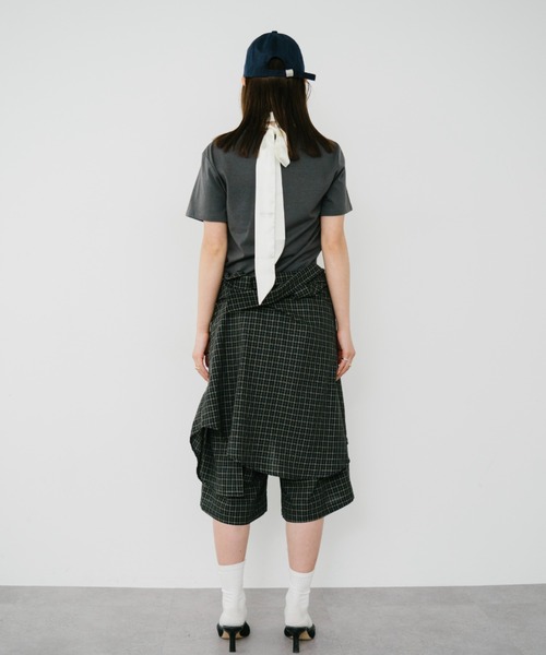 HANNE(アン)の「【Mikako collaboration】ミニハートエンブロイダリーTEE(Tシャツ/カットソー・レディース・グレー系1/ホワイト系1/ホワイト系2/グレー系2・SMALL/MEDIUM)」の12枚目の写真