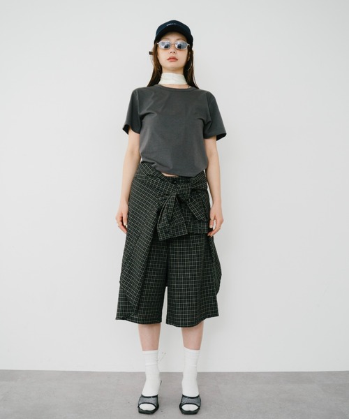 HANNE(アン)の「【Mikako collaboration】ミニハートエンブロイダリーTEE(Tシャツ/カットソー・レディース・グレー系1/ホワイト系1/ホワイト系2/グレー系2・SMALL/MEDIUM)」の14枚目の写真
