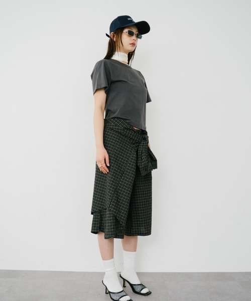HANNE(アン)の「【Mikako collaboration】ミニハートエンブロイダリーTEE(Tシャツ/カットソー・レディース・グレー系1/ホワイト系1/ホワイト系2/グレー系2・SMALL/MEDIUM)」の13枚目の写真