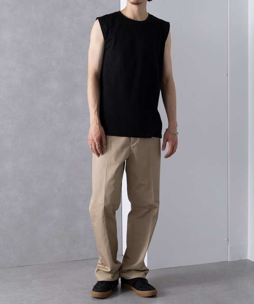 UNIVERSAL OVERALL(ユニバーサルオーバーオール)の「【UNIVERSAL OVERALL】UO 2PパックワイドヘビーウェイトノースリーブTEE UVOP-003B(Tシャツ/カットソー・レディース・ホワイト/グレー/ブラック・S/L/M/XL)」の16枚目の写真