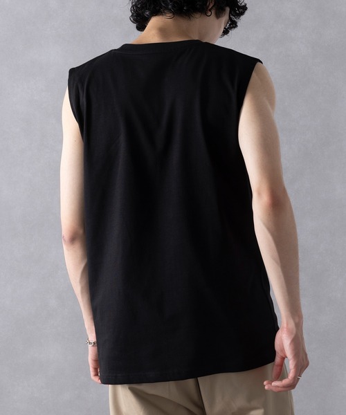 UNIVERSAL OVERALL(ユニバーサルオーバーオール)の「【UNIVERSAL OVERALL】UO 2PパックワイドヘビーウェイトノースリーブTEE UVOP-003B(Tシャツ/カットソー・レディース・ホワイト/グレー/ブラック・S/L/M/XL)」の15枚目の写真