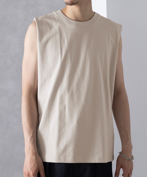 UNIVERSAL OVERALL(ユニバーサルオーバーオール)の「【UNIVERSAL OVERALL】UO 2PパックワイドヘビーウェイトノースリーブTEE UVOP-003B(Tシャツ/カットソー・レディース・ホワイト/グレー/ブラック・S/L/M/XL)」の22枚目の写真
