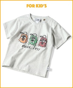 KIDS 7.4oz FEEL IT!刺繍Tee