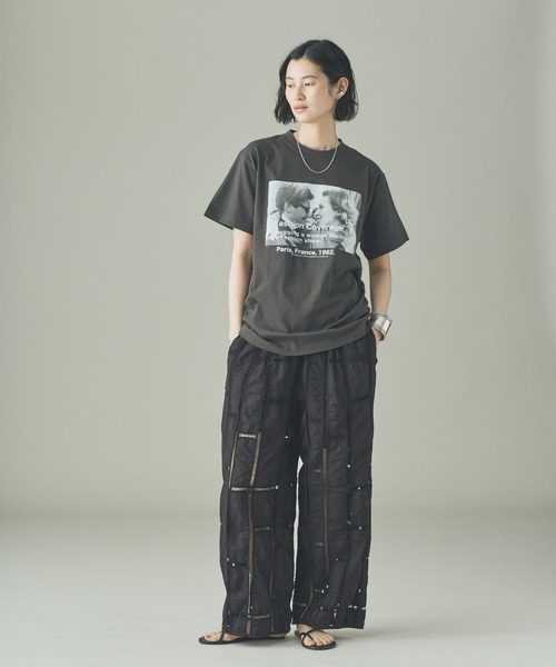 Curensology（カレンソロジー）の「Curensology(カレンソロジー)/【LIFE PICTURE COLLECTION】別注SLTシャツ（ヨコ）（Tシャツ/カットソー・レディース・ブラック/ホワイト・FREE）」の11枚目の写真