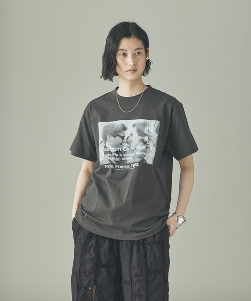 Curensology（カレンソロジー）の「Curensology(カレンソロジー)/【LIFE PICTURE COLLECTION】別注SLTシャツ（ヨコ）（Tシャツ/カットソー・レディース・ブラック/ホワイト・FREE）」の8枚目の写真