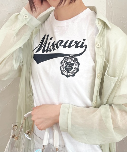 spiritoso(スピリトーゾ)の「【spiritoso】カレッジアソートTシャツ(CP)(Tシャツ/カットソー・レディース・ブラック系1/ブラック系3/グレー系1/ブラック系2/ホワイト系3/グレー系2/グレー系3/ホワイト系1/ホワイト系2・L/M)」の17枚目の写真