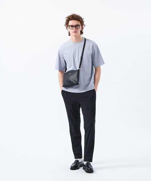 MACKINTOSH PHILOSOPHY(マッキントッシュ フィロソフィー)の「ベアスムース 五分袖ポケットTシャツ(Tシャツ/カットソー・メンズ・ホワイト/ブルー系その他3/ダークネイビー/ピンク・38/40)」の7枚目の写真