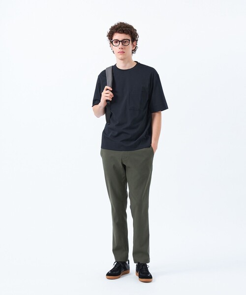 MACKINTOSH PHILOSOPHY(マッキントッシュ フィロソフィー)の「ベアスムース 五分袖ポケットTシャツ(Tシャツ/カットソー・メンズ・ホワイト/ブルー系その他3/ダークネイビー/ピンク・38/40)」の8枚目の写真