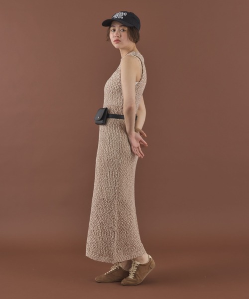 MIRROR STOKE（ミラーストーク）の「【ZOZO限定】SLEEVELESS ONEPIECE/スリーブレスワンピース（ワンピース・レディース・ブラック/ブラウン・MEDIUM）」の5枚目の写真