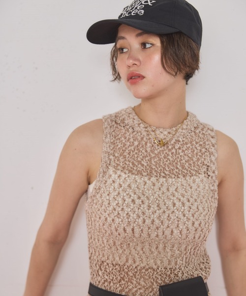 MIRROR STOKE（ミラーストーク）の「【ZOZO限定】SLEEVELESS ONEPIECE/スリーブレスワンピース（ワンピース・レディース・ブラック/ブラウン・MEDIUM）」の15枚目の写真