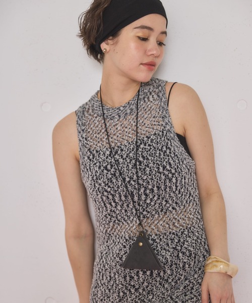 MIRROR STOKE（ミラーストーク）の「【ZOZO限定】SLEEVELESS ONEPIECE/スリーブレスワンピース（ワンピース・レディース・ブラック/ブラウン・MEDIUM）」の22枚目の写真