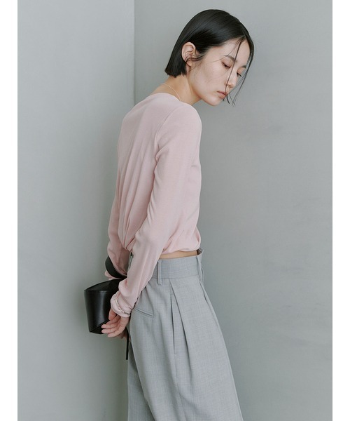 MIESROHE（ミースロエ）の「ﾂｲｽﾄ長袖TOPS（Tシャツ/カットソー