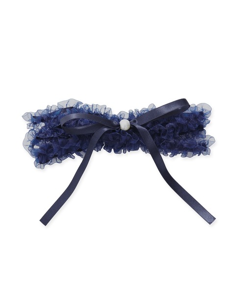 Dita(ディータ)の「フリルリボンかざり紐【W】(和装小物・レディース・ピンク/ネイビー/イエロー/グレー/グレイッシュブルー/アイボリー・FREE)」の4枚目の写真