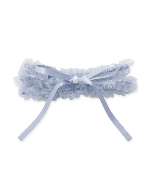 Dita(ディータ)の「フリルリボンかざり紐【W】(和装小物・レディース・ピンク/ネイビー/イエロー/グレー/グレイッシュブルー/アイボリー・FREE)」の5枚目の写真