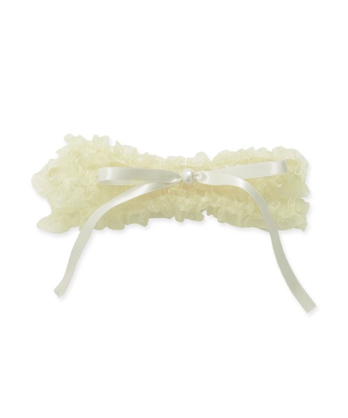 Dita(ディータ)の「フリルリボンかざり紐【W】(和装小物・レディース・ピンク/ネイビー/イエロー/グレー/グレイッシュブルー/アイボリー・FREE)」の6枚目の写真