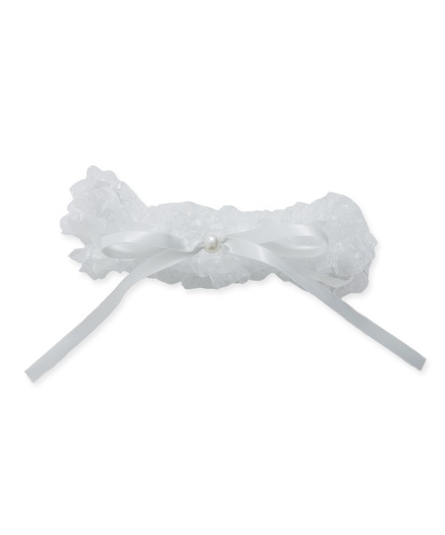 Dita(ディータ)の「フリルリボンかざり紐【W】(和装小物・レディース・ピンク/ネイビー/イエロー/グレー/グレイッシュブルー/アイボリー・FREE)」の2枚目の写真