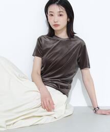 NATURAL BEAUTY BASIC | ◇ベロアTシャツ(Tシャツ/カットソー)