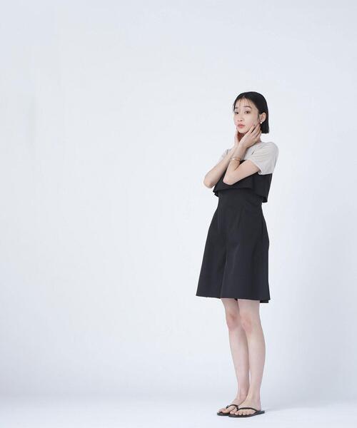 NATURAL BEAUTY BASIC(ナチュラルビューティーベーシック)の「◇ベロアTシャツ(Tシャツ/カットソー・レディース・カーキ/ブラウン/ネイビー/ベージュ・FREE)」の6枚目の写真