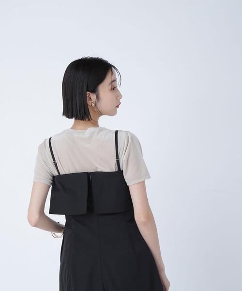NATURAL BEAUTY BASIC(ナチュラルビューティーベーシック)の「◇ベロアTシャツ(Tシャツ/カットソー・レディース・カーキ/ブラウン/ネイビー/ベージュ・FREE)」の9枚目の写真