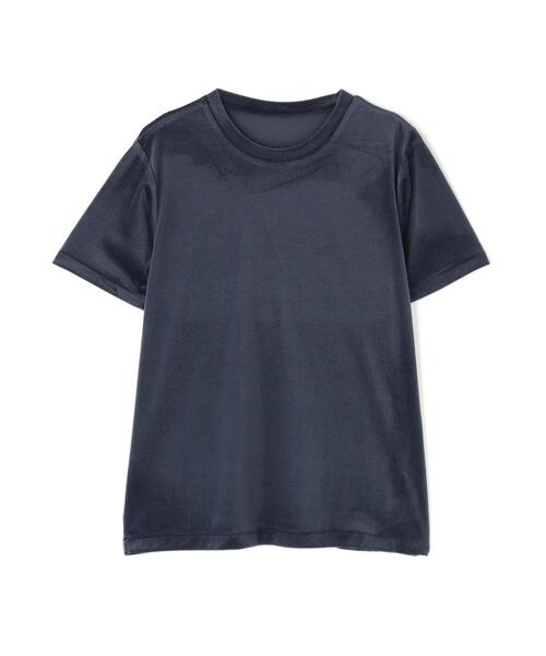 NATURAL BEAUTY BASIC（ナチュラルビューティーベーシック）の「◇ベロアTシャツ（Tシャツ/カットソー・レディース・カーキ/ブラウン/ネイビー/ベージュ・FREE）」の17枚目の写真