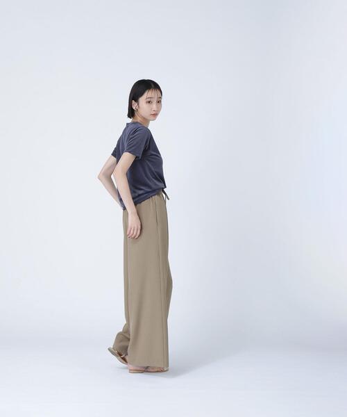 NATURAL BEAUTY BASIC（ナチュラルビューティーベーシック）の「◇ベロアTシャツ（Tシャツ/カットソー・レディース・カーキ/ブラウン/ネイビー/ベージュ・FREE）」の19枚目の写真