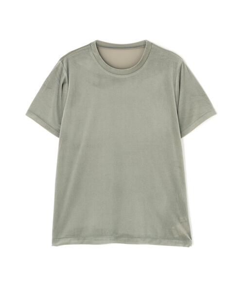 NATURAL BEAUTY BASIC(ナチュラルビューティーベーシック)の「◇ベロアTシャツ(Tシャツ/カットソー・レディース・カーキ/ブラウン/ネイビー/ベージュ・FREE)」の22枚目の写真
