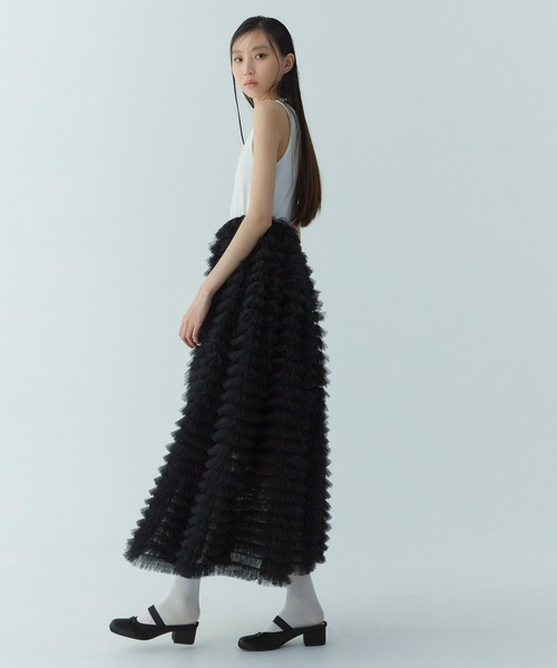 EIMY ISTOIRE（エイミーイストワール）の「サテンリボンミュール（その他シューズ・レディース・ブラック/ピンク・S/M/L）」の5枚目の写真