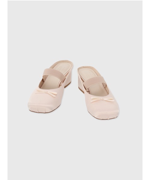 EIMY ISTOIRE（エイミーイストワール）の「サテンリボンミュール（その他シューズ・レディース・ブラック/ピンク・S/M/L）」の8枚目の写真