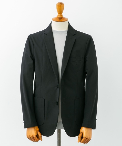 URBAN RESEARCH DOORS（アーバンリサーチドアーズ）の「『イージーケア』LIFE STYLE TAILOR　シアサッカーコンフォータブルジャケット（スーツジャケット・メンズ・ネイビー/ブラック・X-LARGE/LARGE/MEDIUM/SMALL）」の16枚目の写真