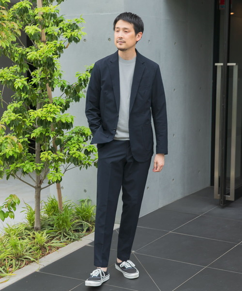 URBAN RESEARCH DOORS（アーバンリサーチドアーズ）の「『イージーケア』LIFE STYLE TAILOR　シアサッカーコンフォータブルジャケット（スーツジャケット・メンズ・ネイビー/ブラック・X-LARGE/LARGE/MEDIUM/SMALL）」の22枚目の写真