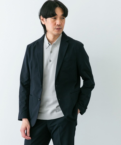 【美品】セオリー　現行　シアサッカー　スーツ  ボックスタグ　サマージャケット セール】『イージーケア』LIFE STYLE TAILOR シアサッカー