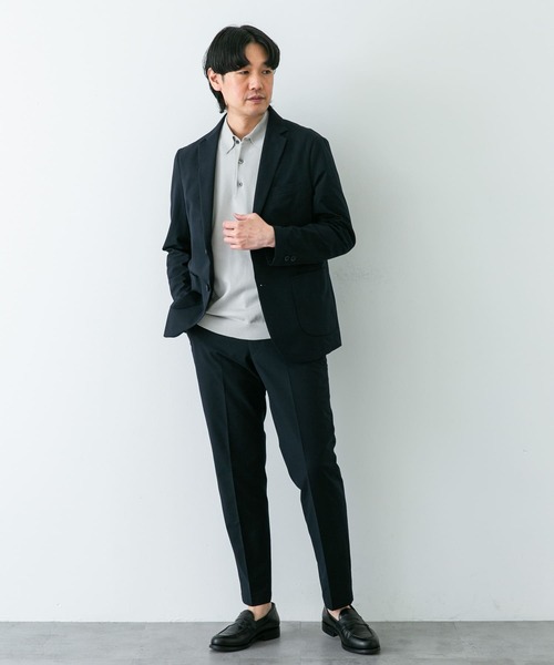 【美品】春夏◎ アデイインザライフ シアサッカー 洗えるトラベルスーツ S 美品】アディダス 伊勢丹 スーツ セットアップ シアサッカー