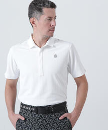 St ANDREWS セントアンドリュース　ポロシャツS ふくれジャガードロゴ半袖ポロシャツ (MENS) | St ANDREWS