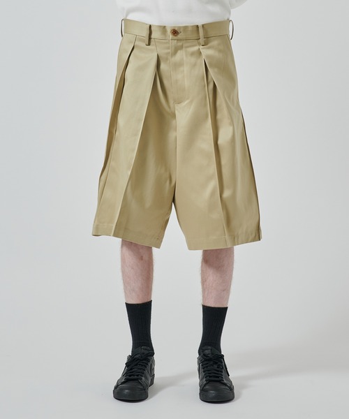セール】【KHOKI】別注 Pleat-design shorts（その他パンツ）｜KHOKI