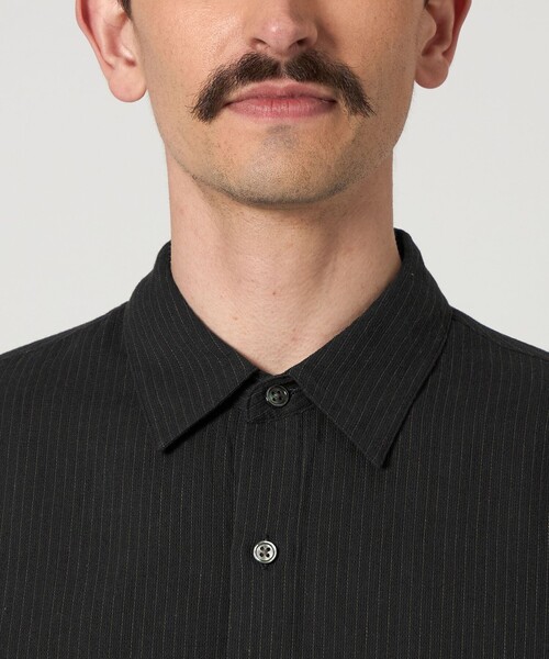 スティーブンアラン ピケストライプ シャツ 極美品 STEVEN ALAN シャツ 「Steven Alan」 CC ピケ ストライプ
