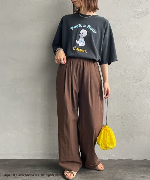 JEANS FACTORY Clothes（ジーンズファクトリークローズ）の「[JEANS FACTORY CLOTHES/ジーンズファクトリークローズ] CASPER / ダメージ キャラクターTシャツ（Tシャツ/カットソー・レディース・ブラック・S/M/L）」の12枚目の写真
