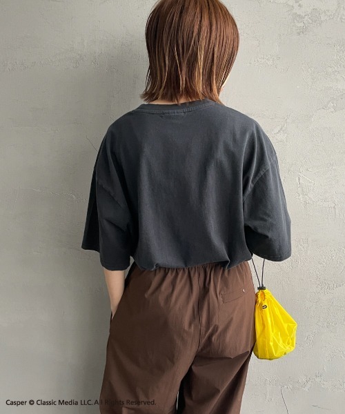 JEANS FACTORY Clothes（ジーンズファクトリークローズ）の「[JEANS FACTORY CLOTHES/ジーンズファクトリークローズ] CASPER / ダメージ キャラクターTシャツ（Tシャツ/カットソー・レディース・ブラック・S/M/L）」の15枚目の写真