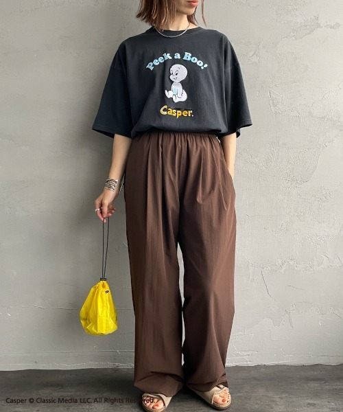 JEANS FACTORY Clothes（ジーンズファクトリークローズ）の「[JEANS FACTORY CLOTHES/ジーンズファクトリークローズ] CASPER / ダメージ キャラクターTシャツ（Tシャツ/カットソー・レディース・ブラック・S/M/L）」の16枚目の写真