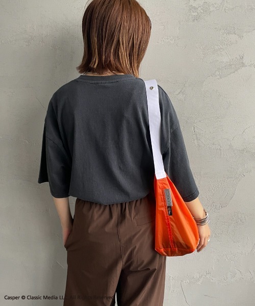 JEANS FACTORY Clothes（ジーンズファクトリークローズ）の「[JEANS FACTORY CLOTHES/ジーンズファクトリークローズ] CASPER / ダメージ キャラクターTシャツ（Tシャツ/カットソー・レディース・ブラック・S/M/L）」の21枚目の写真