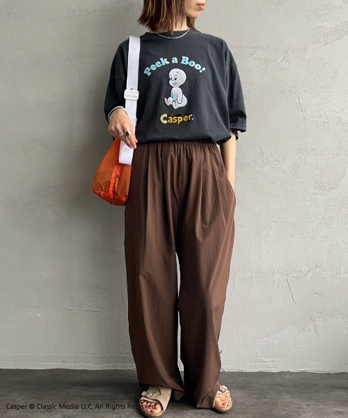 JEANS FACTORY Clothes（ジーンズファクトリークローズ）の「[JEANS FACTORY CLOTHES/ジーンズファクトリークローズ] CASPER / ダメージ キャラクターTシャツ（Tシャツ/カットソー・レディース・ブラック・S/M/L）」の22枚目の写真